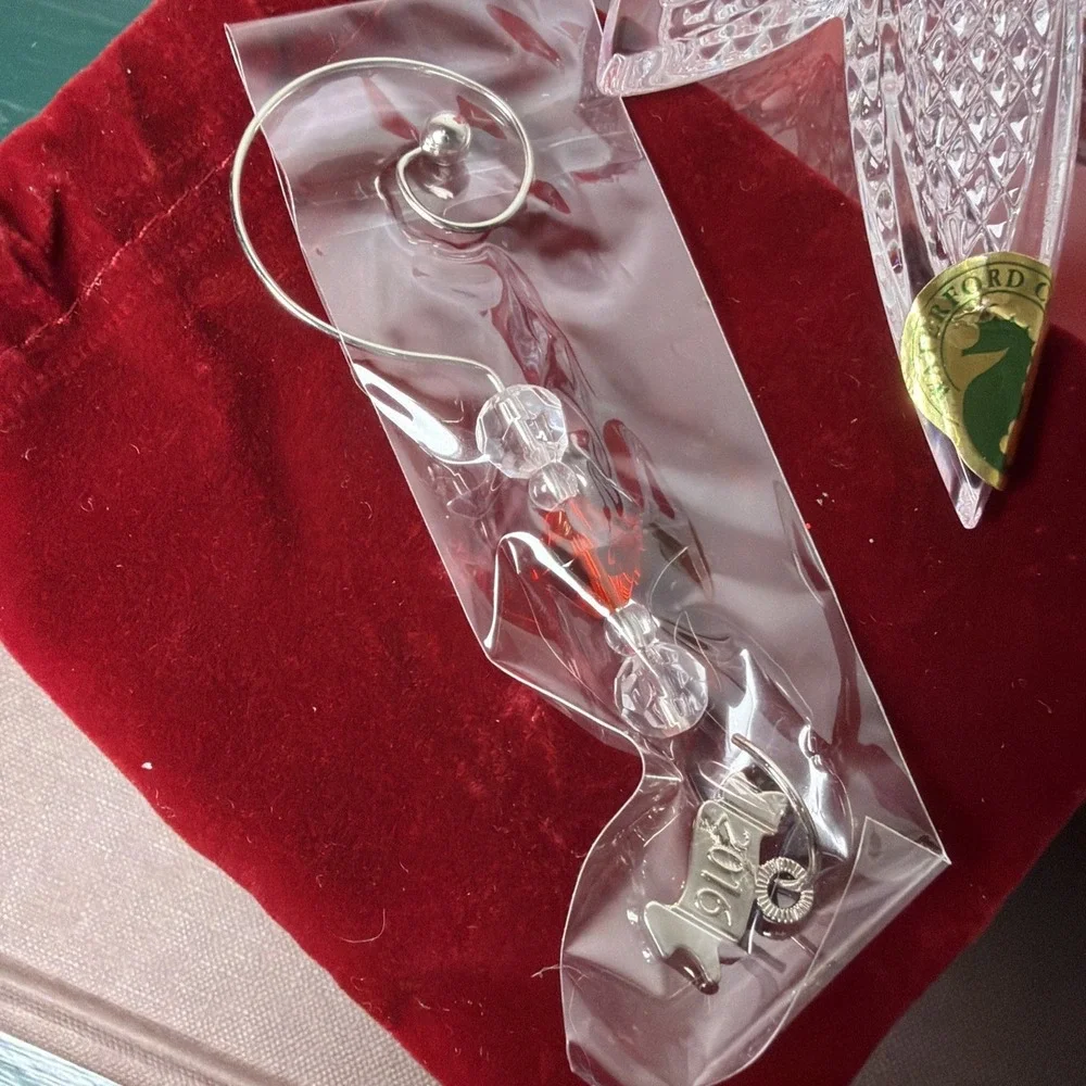 Waterford Crystal Snowstar Annual Ornament In Box Christmas Holiday